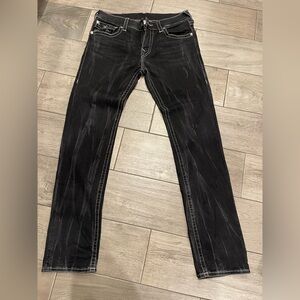 True Religion Men's Black Jeans 32/33